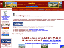 Tablet Screenshot of kastelyok-utazas.hu